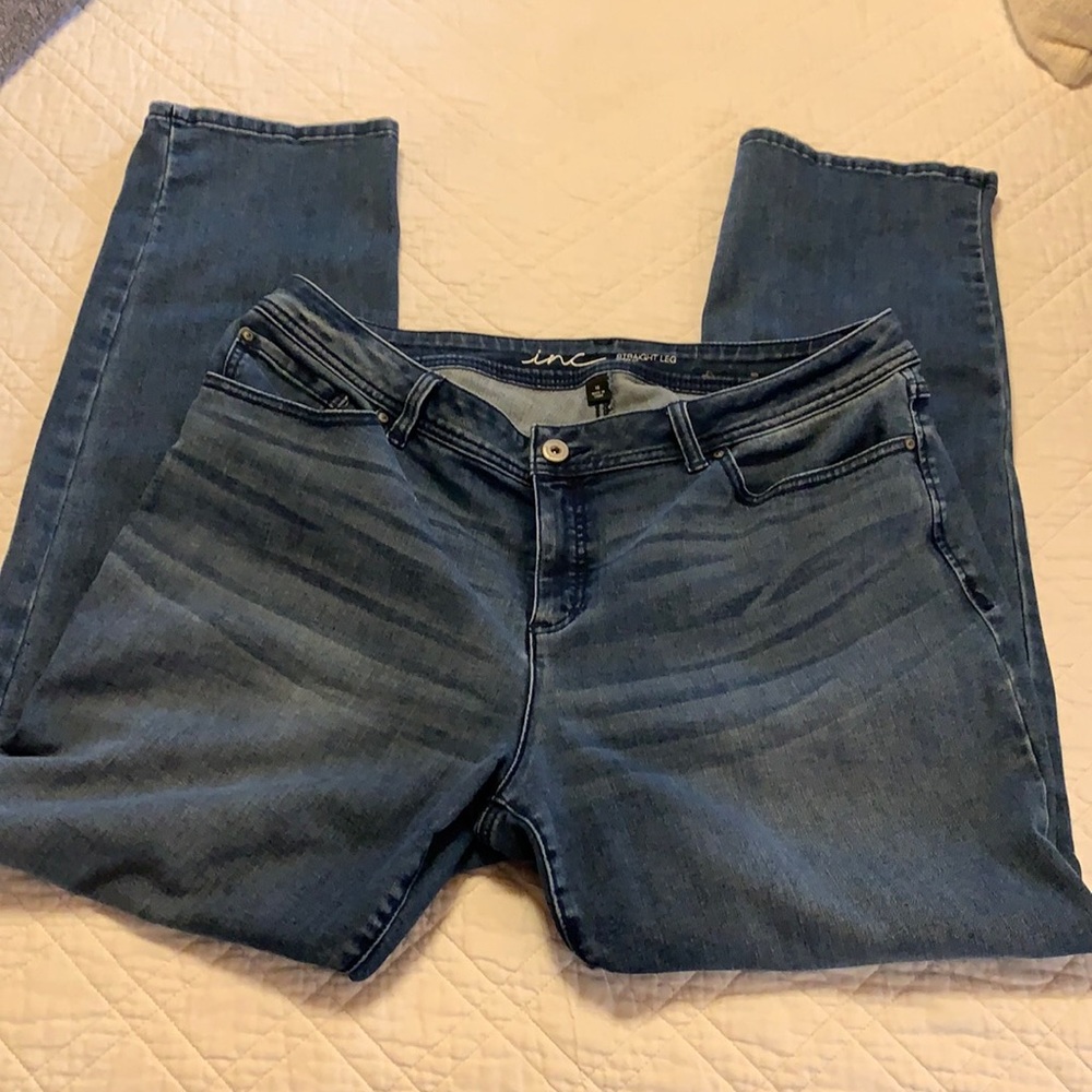 INC straight leg jeans, excellent condition, sz 16
